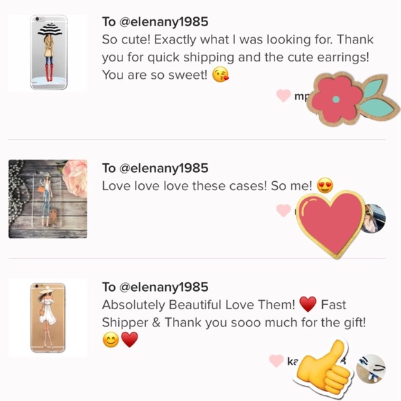 IPhone 6 6S Plus Silicone Heart Stripe Case Cute - Picture 3 of 3